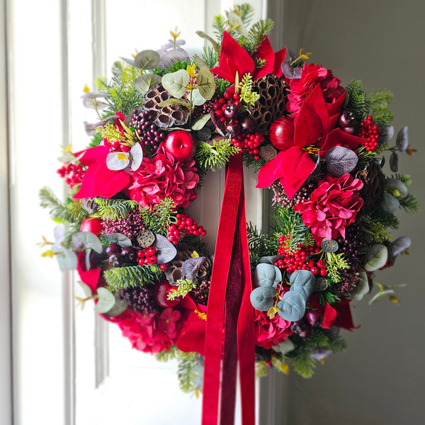 The Crimson Christmas Wreath