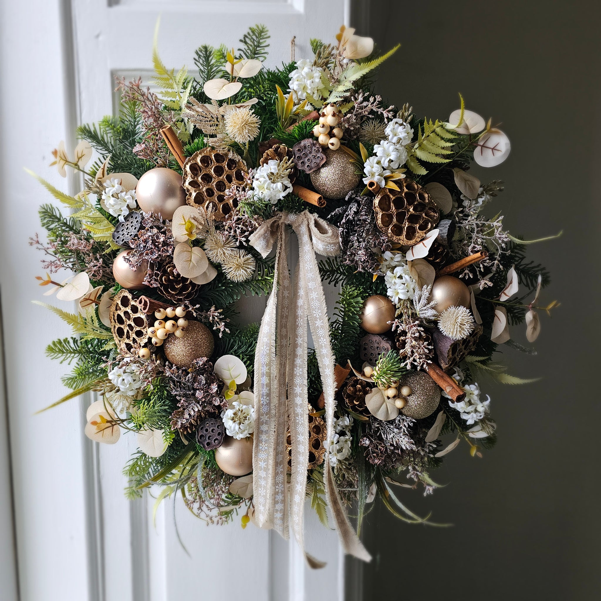 The Gilded Winter Wreath
